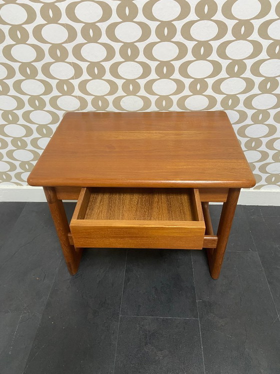 Image 1 of Tavolino da caffè in teak Dyrlund con cassetto