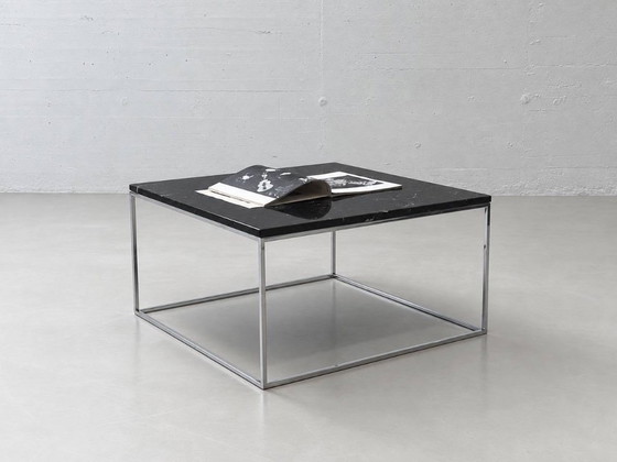 Tavolino da caffè TemaHome Gleam con piano in marmo nero e struttura cromata – Tavolini da caffè, Marble (photo 3 of 15)