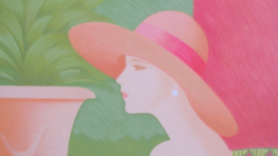 Image 1 of Magnifique lithographie d'Anne Retivat (Fr)