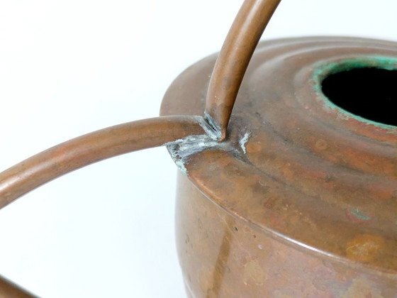 Image 1 of Midcentury Decorative Copper Watering Can | Sculptural Farmhouse Decor