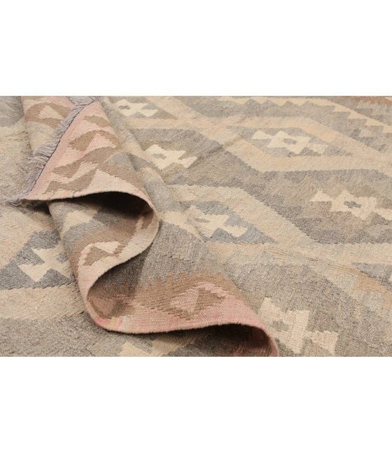 Image 1 of 202x151 cm Handgefertigter natürlicher Kelim Wollteppich