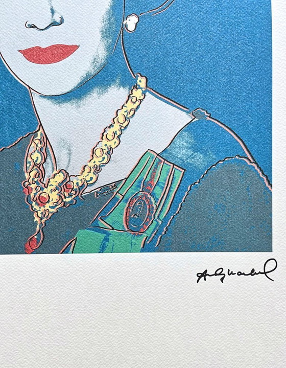Naar Andy Warhol, Koningin Elizabeth II, jaren 1980, Lithografie – Litho's & Zeefdrukken, Paper (photo 4 of 7)