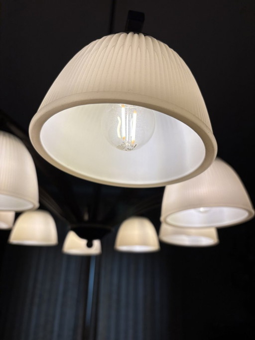 Lampada a sospensione a otto bracci