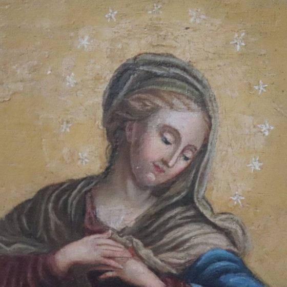 Oil Painting on Canvas, Immaculate Conception, Italy 18th Century – Paintings & Drawings (photo 11 of 15)