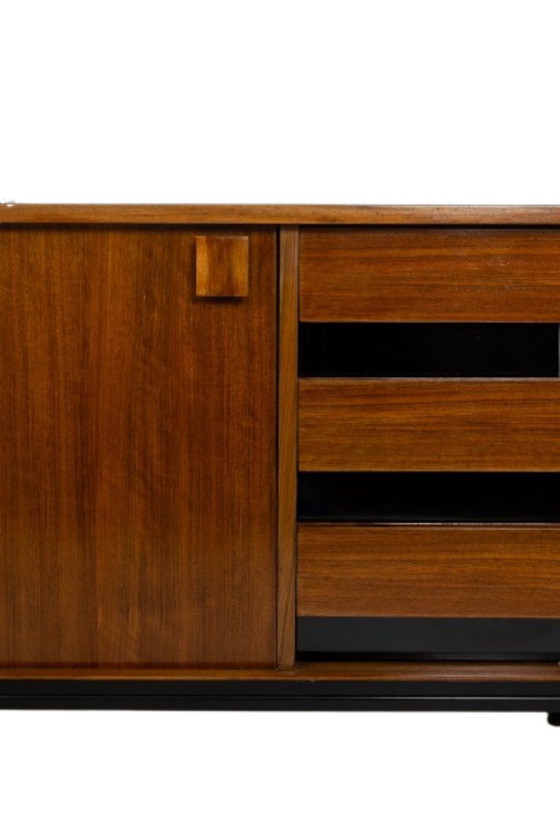 Image 1 of Bernard Marange. Teakhouten dressoir. Circa 1960.