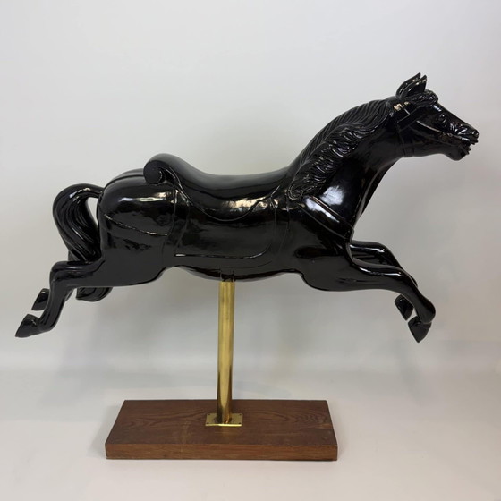 Cheval de carrousel – Sculptures, Bois, Laiton (photo 2 of 18)