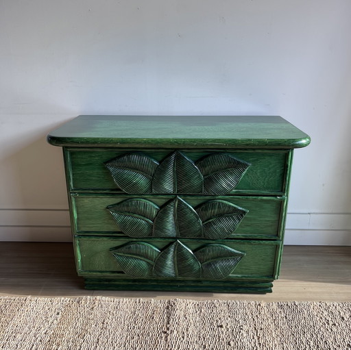 Ladekast met gesculpteerde bladeren Roche Bobois