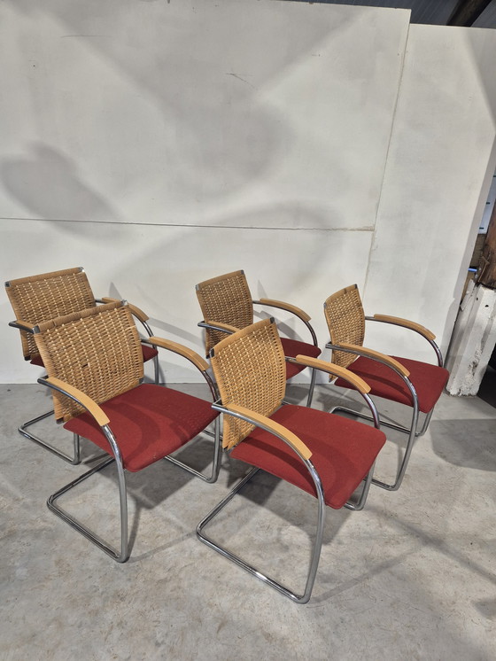 Image 1 of 5 Thonet S78 S79 Cantilever Dining Chairs