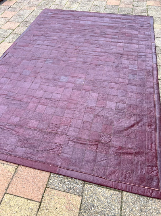 Image 1 of Handgemaakt Leren Patchwork Vloerkleed