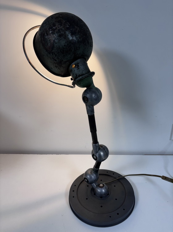 Unique Industrial Table Lamp (Vintage Jieldé Arm & Hinges) – Jielde, Metal (photo 13 of 15)