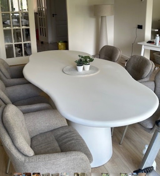 Bio-Tisch, weiß, 220 cm, „Jessie“