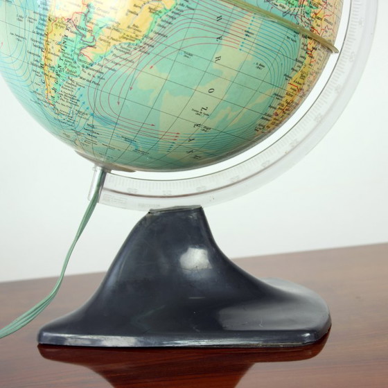 Image 1 of Verlichtende Vintage Plastic Globe, Tsjecho-Slowakije 1960