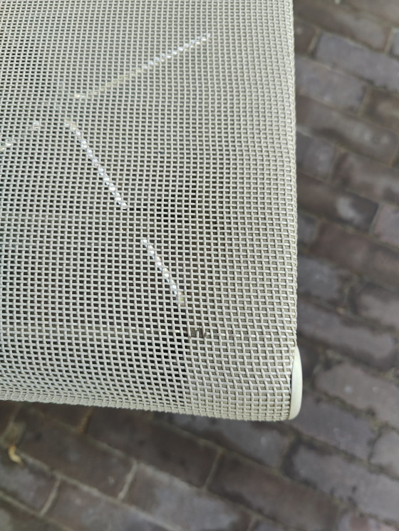 3x Vitra swivel chairs EA 108 with white netweave – Chrome, Plastic (photo 8 of 10)