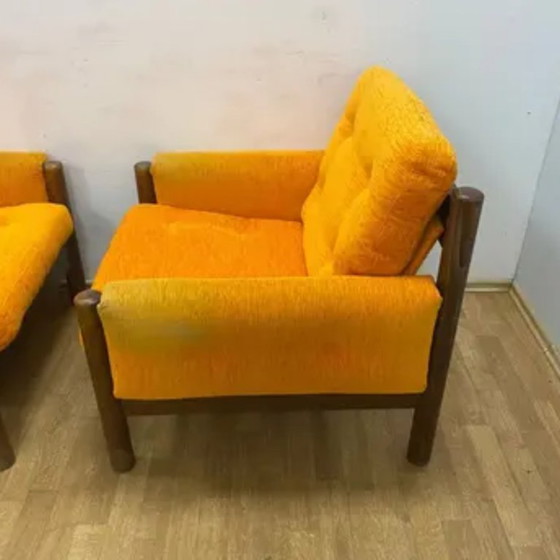 Image 1 of Mid-Century Seating Set (Armchairs & Sofa), 1970s
