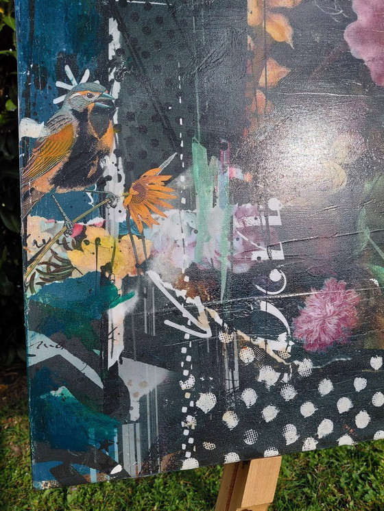 Image 1 of    'Soak up the sun' Mixed-Media Collage by Teis Albers