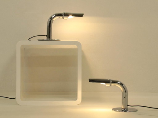 Juego de 2 lámparas de mesa modelo Gulp de Ingo Maurer, Alemania, años 60