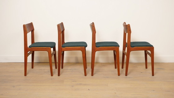 Image 1 of Set van 4 eetkamerstoelen | Vintage | Opnieuw gestoffeerd