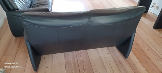 2 schöne schwarze Leolux Sessel in sehr gutem Zustand – Sofagarnitur, Leather (photo 3 of 6)