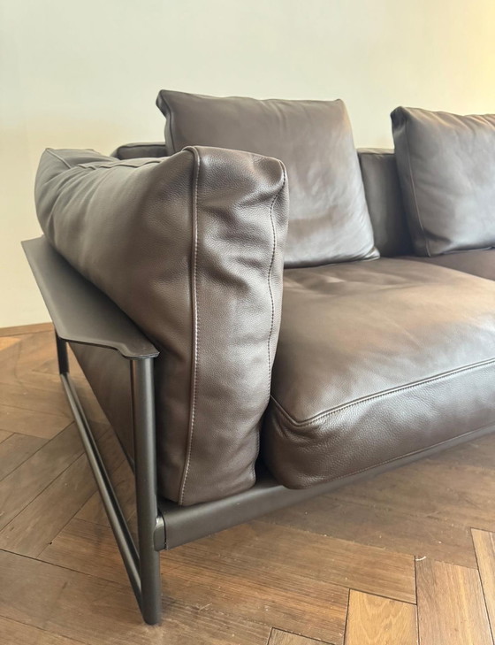 Image 1 of Flexform Flexform Zeno 5 plazas Cuero Premium Testa di Moro LP € 22.000