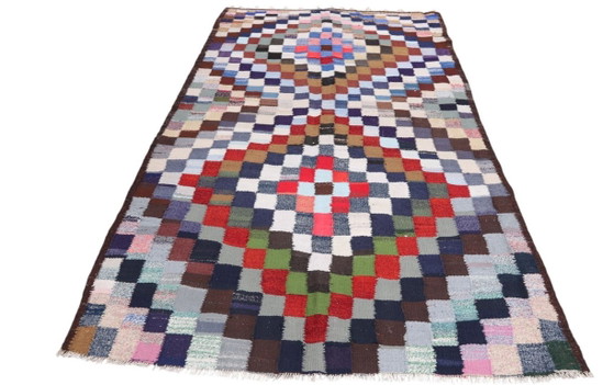 Kelim Modern Caucus Kilim - Art Arménien Vintage – Tapis, Wool (photo 2 of 5)