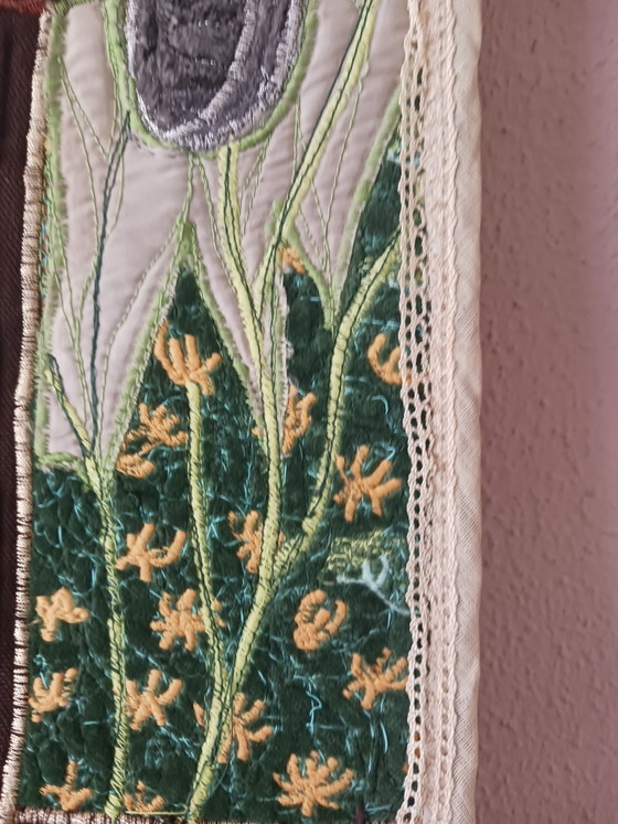 Vintage Patchwork Wall Hanging – Wall decoration, Textile, Velvet (photo 9 of 15)