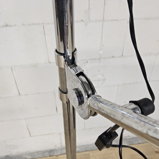 Image 1 of Vintage chrome/white Bauhaus floor lamp Gubi Bestlite BL3 (Best and Lloyd West Midlands)
