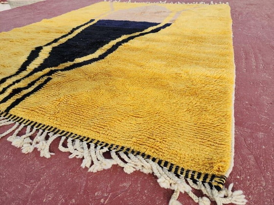 Authentic Handwoven Beni Ouraine Rug from the Atlas Mountains, Made in Morocco, 2/3 m – Aime Té (photo 7 of 10)