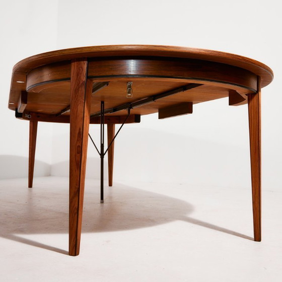 Image 1 of MK10436 Model 55 restored rosewood dining table by Gunni Omann for Omann Jun