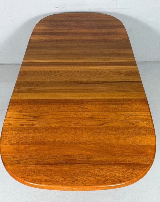 Image 1 of Tavolo da pranzo/tavolo allungabile in teak di metà secolo di Glostrup, Danimarca, anni '60