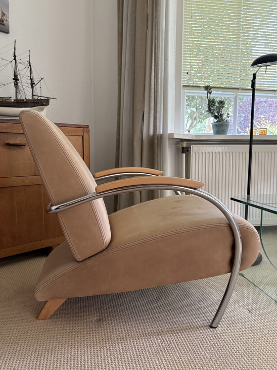 Fauteuil Lotus 5470 | Jan Des Bouvrie | Cuir souple beige – Gelderland, Leather (photo 3 of 8)