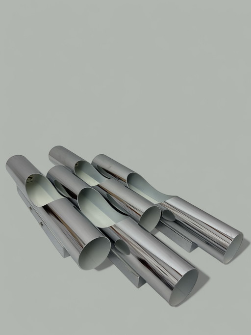 4x Linea Verdace - Applique - Tubetto - Chrome