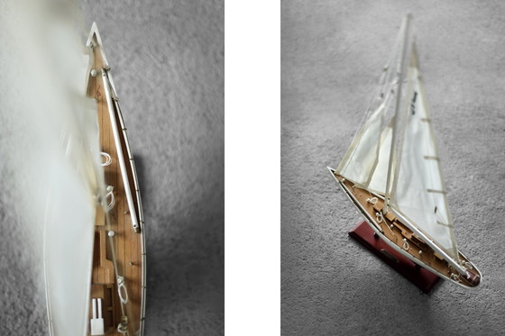 Image 1 of Vintage Mid-Century Scandinavian Modern Wooden J-Class Ranger J5 Yacht Model, 1960s