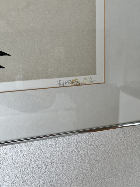 Image 1 of Sérigraphie 'Paysage jaunette' de Fon Klement