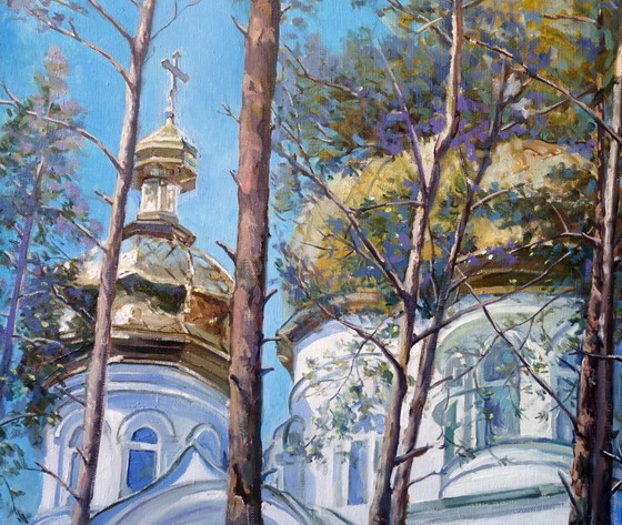 Original Ölgemälde Zeitgenössische Kunst Tempel Gute Nachrichten – Gemälde & Zeichnungen, Canvas (photo 6 of 7)