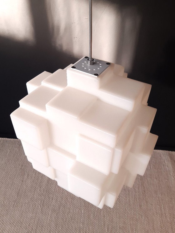 Image 1 of Chris Jackson hanglamp voor Dark, kunststof hanglamp model Metropolis, Space age lamp