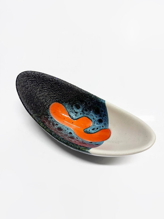 Image 1 of Raro set di tre ciotole in ceramica, Elchinger Atelier. Francia, 1950.