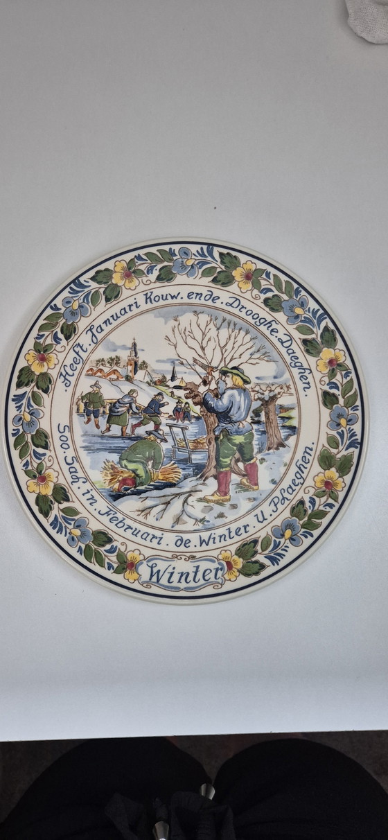 4 Decorative Plates by Koninklijke Goedewaagen Holland – Wall decoration, Ceramic (photo 4 of 6)