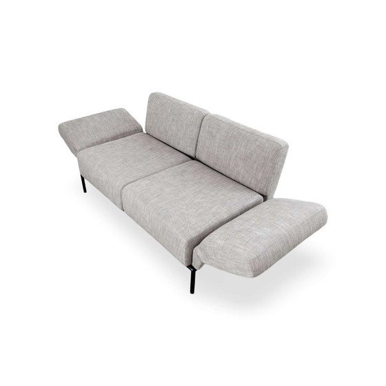 Original Ligne Roset 2-seater Sofa Couch Designer Peter Maly, 2 seaters, Textile, Grey (photo 7 of 10)