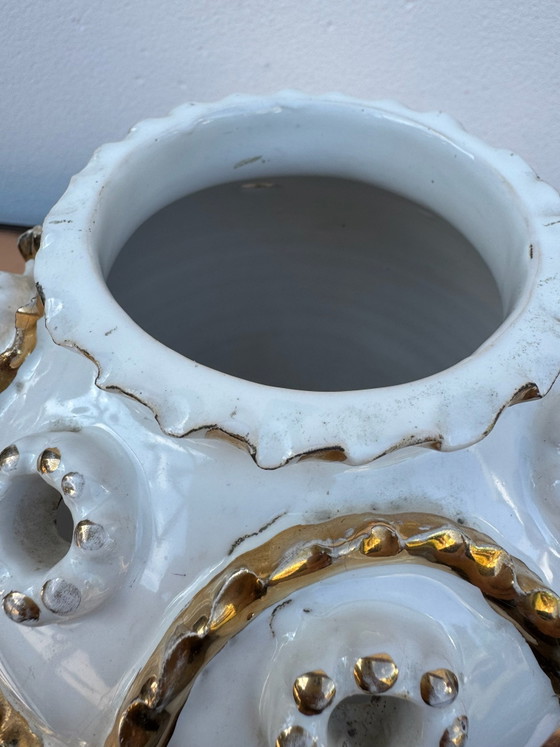 Vaso pique fleurs Émile Tessier Malicorne anni '50 – Vasi, Ceramica (photo 10 of 15)