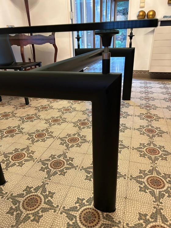 Image 1 of Glazen tafel in stijl van Cassina