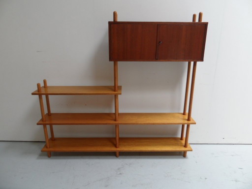 Vintage room divider open bookcase