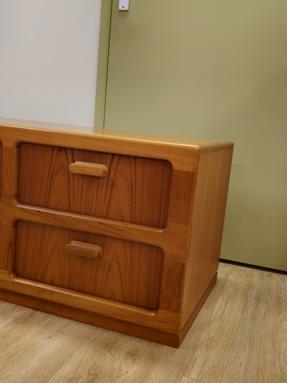 Image 1 of Vintage Silkeborg Danish Chest of Drawers Cabinet Plant Player