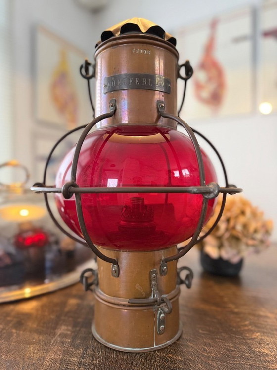Image 1 of Antique emergency signal lantern from 1956 Royal Holland Lloyd