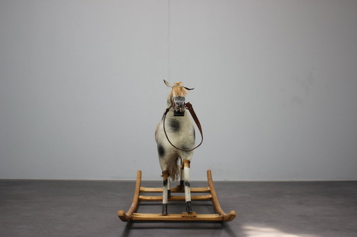 Cheval à bascule Mid Century, années 1960, Tchécoslovaquie