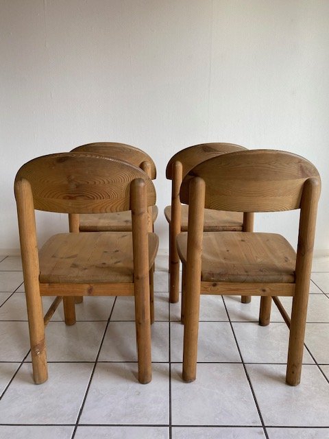 Rainer Daumiller Sedie da Pranzo in Legno di Pino Set Anni '70 Design Danese – eetkamerstoelen, Wood