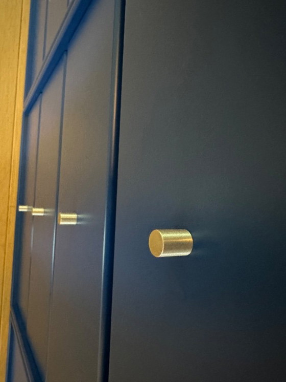 Image 1 of 4x blauwe kastjes van Montana (2 x deurtjes en 2 x laden)