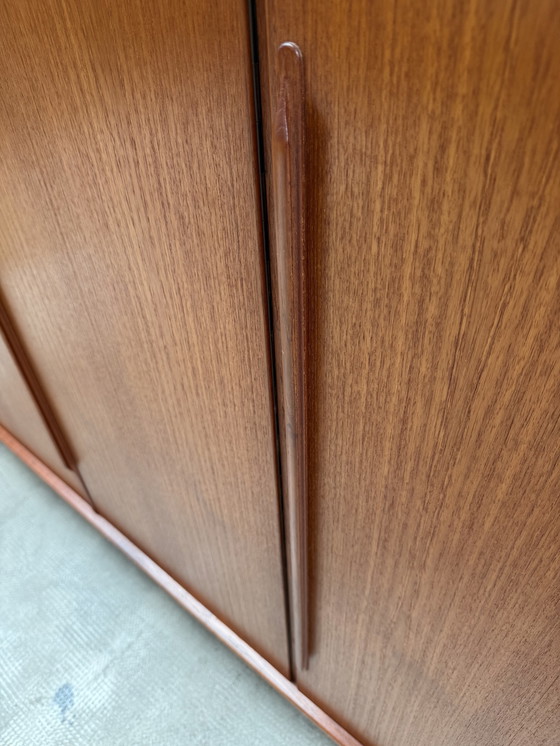 Image 1 of Heinrich Riestenpatt teak wooden highboard 225cm, Germany 1960s