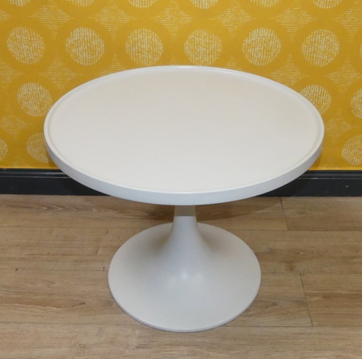 60er 70er Tulip table Klubtisch Couchtisch 64/50cm Beistelltisch Tulpenfuß weiß retro vintage Häfele