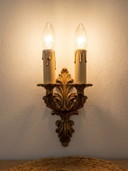 Antike 1900 vergoldete Bronze Wandleuchte von Maison Gau Paris, Louis XV Stil