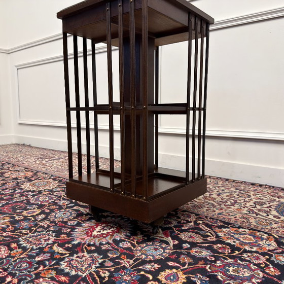 Classic English Rotating Bookcase – Wood (photo 5 of 7)